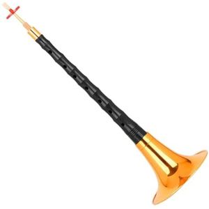 Professionele Suona Handgemaakte Ebbenhouten Paal Gelakte Gouden Kom Suona Set Chinees Traditioneel Folk Suona Instrument (Color : A)