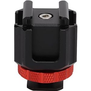 Adapterverlengingsbeugel, Ontwerp voor Snelle Demontage Flitsschoenadapterverlengingsbeugel Geanodiseerde Behandeling CNC-bewerking voor Microfoon voor Invullicht