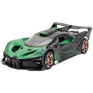 Voor Bugatti voor Bolide 1:32 Legering Sport Auto Model Diecasts & Speelgoed Voertuig Metalen Super Auto Auto Decoratie Gift Zinklegering Speelgoedauto (Color : Green)