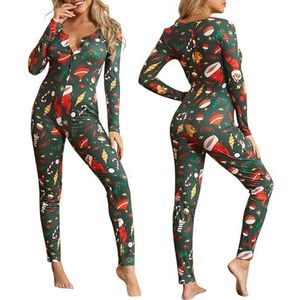 Kerst Onesie voor vrouwen sexy | Onesie pyjama's voor dames,Kerstonesie voor dames voor koud weer, perfect cadeau voor cosplay, feest, vakantiepyjama Bittu