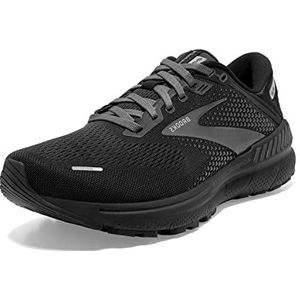 Brooks Adrenaline GTS 22, hardloopschoen dames, Black Ebony, 38 EU