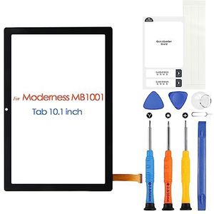 ARSSLY Display voor moderniteit MB1001 Tablet 25,6 cm (10,1 inch) Touchscreen Digitizer Touch Digitizer glasplaat met reparatieset, zwart (niet LCD-display)
