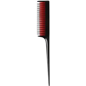 DieffematicSZ kam 1pc Hair Comb Triple Teasing Comb Fine Styling Detangling Brush Comb Back Coming Hairdressing Combs Cosmetology Supplies (Color : Red)