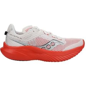 Saucony Kinvara 14 Herensneakers, wit/infrarood, 47 EU