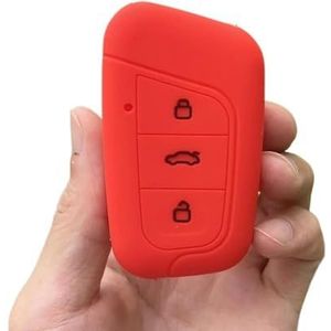 Sleutelbehuizing Siliconen Autosleutel Beschermhoes Tas Beschermer Huid Rubber Shell Houder Voor Chery Voor Eq1 Voor Little Voor Ant 3 Knop Slimme Afstandsbediening Autosleutelhoesje(2)