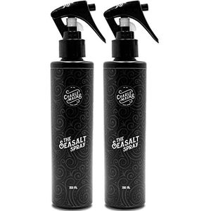 Charlemagne zeezoutsprayhaar 2 Set - Zoutspray voor haar (2 x 200 ml) - Salva Water Spray Hair - Sea Salt Matt Hairspray Men - Volume Textuur - Mat Saline