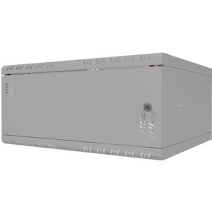 Stalflex Rack 19 inch 4U 450 mm STANDAARD - Staal voor zware toepassingen - Rack en kasten voor netwerkapparatuur - Rackkast compatibel met Planken - Metalen Deur