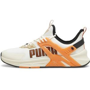 PUMA Pacer + Sneaker voor heren, Warm Wit Rickie Oranje Alpine Sneeuw, 40.5 EU
