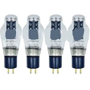 Vacuümbuis 300B vervangt 300BG 4300B WE300B PX300B 300BN 300BT 300BZ HIFI audio buis versterker DIY matching (zwart, 4 stks witte zitting)
