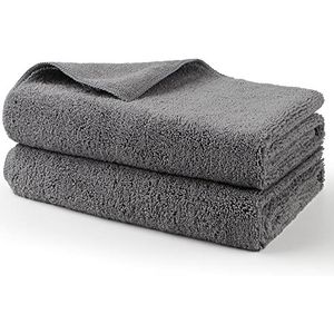 HOMEXCEL Professionele grote microvezel drooghanddoeken voor in de auto, 2 stuks, pluisvrij, krasbestendig, zeer absorberende drooghanddoek voor auto's, SUV's, campers, vrachtwagens en boten, 78 x 61