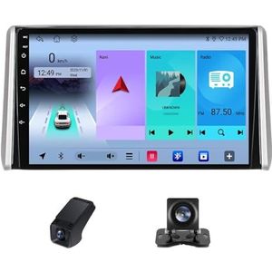 Draadloze Carplay Android 14 Autoradio 2Din 10inch autoradio geldt voor Toyota RAV4 5 XA50 2018-2023 met Android Auto GPS-navigatie 10 inch met Bluetooth FM-radio/Achteruitrijcamera(X1)