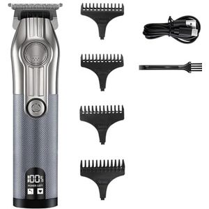 Tondeuses voor mannen, tondeuses professionele kappersmachines elektrische tondeuse precisie stalen mes haarsnijmachine (Gun kleur 601)