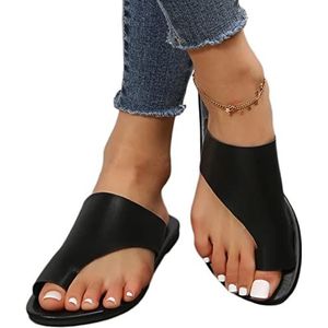 Hallux Valgus - Orthopedische Slippers - Zwart - Voor Dames - Antislip en Lichtgewicht