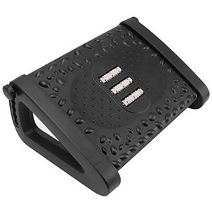 Office Footstool, Relieve Tension Fatigue Under The Desk Footrest, Massage Structure and Roller, Improve Sitting Posture, Thickened PP for Living Room (Black)(Black)
