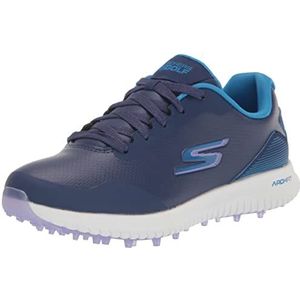 Skechers Go Max Arch Fit Spikeless golfschoen sneakers voor dames, Blauw Veelkleurig Waterdicht, 41 EU