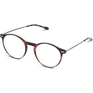 Nooz Leesbril, tortoise, correctie +1,00, ronde vorm, loepbril voor mannen en vrouwen, kruiscollectie Essential, schildpad, Eén maat
