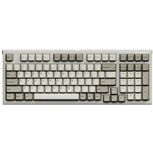 QPSJXN FL980 mechanisch toetsenbord met 98 toetsen (retro off-white)