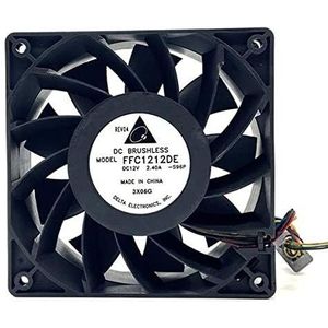 For 5500RPM 210.38CFM for Workstation and Server High-Performance Radiator CPU Cooler Fan FFC1212DE 12038 12V 2.4A - LMNCBVYA