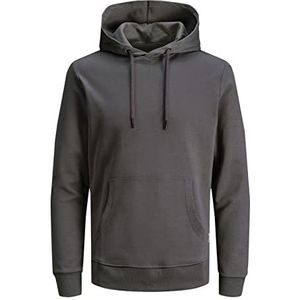 Jack & Jones Sweater met capuchon en logo voor heren, asphalt, M