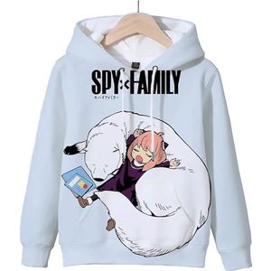 AWANO Kinderen 3D Hoodie Spy X Familie Anya Forger Kawaii Sweatshirts Meisjes Anime Sweatshirts Kinderen Cartoon Trui Sudadera Jongens Tracksuit