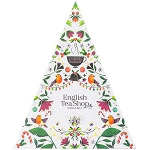 Driehoek Adventskalender 25 piramidezakjes met biologische thee en infusies English Tea Shop