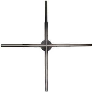 3D Hologram Fan Ondersteuning Telefoon APP WiFi Holografische Reclame Display 24.2in Snelle Warmteafvoer HD Festivalreclamedisplay