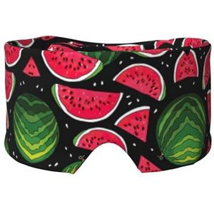 Slaapmasker met watermeloenprint, zachte huidvriendelijke oogbedekkingen, lichtblokkerend slaapmasker voor reizen, yoga, dutje