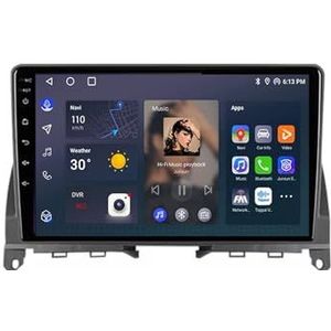 Android 12 Auto Stereo MP5 Player 9'' Screen Autoradio Voor Mercedes Benz C Class 3 W204 S204 2006-2011 Car-play Android Auto GPS-navigatie Bluetooth RDS FM AM DAB+ Radio Stuurbediening Voice Control(