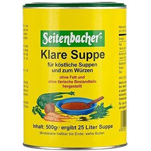 Seitenbacher Heldere soep, de allrounder, zonder vet, productief, veganistisch, glutenvrij, lactosevrij, 1 x 500 g