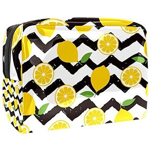 Waterdichte cosmetische tassen, abstracte golf blauwe print reizen cosmetische tassen, multifunctionele draagbare make-up tassen, reizen cosmetische tas organizer voor vrouwen