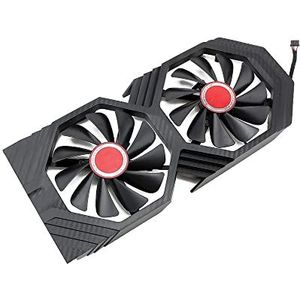 FDC10U12S9-C RX580 RX590 GPU-ventilator voor XFX voor Radeon RX 590 580 GME Black Wolf grafische kaartkoelradiator(Plastic case fan)