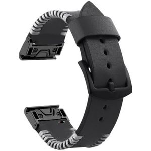 22 26mm Quickfit Horlogeband Fit for Garmin Fenix ​​7 7X 6 6X Pro 5X 5 Plus 3HR 935 Epix Lederen Band Horloge Polsband (Color : P, Size : 22mm Epix Gen 2)