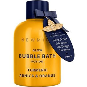 Nutritious Bubble Bath - Luxury Long Lasting Natural Bubble Foaming - Turmeric Orange Arnica Essential Oil - Skin Healing Moisturizing Relaxing & Stress Relief Self-Care Spa Gift for Christmas
