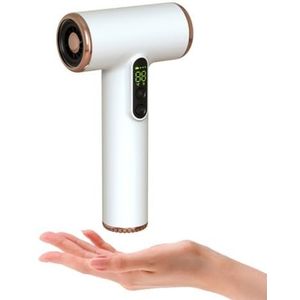 Draagbare draadloze föhn met digitaal scherm, reisföhn, warmte- en koude-uitstraling, snel opladen, voor vrouwen/kinderen buiten