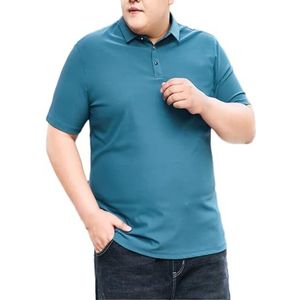 Dvbfufv Mannen Zomer Shirt Heren Korte Mouwen Plus Size T-shirt Mannen Zakelijke Casual Polos Shirt, B, XL