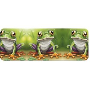 Cartoon Kikker Kerst Woonkamer Mat Keuken Mat Antislip Gemakkelijk Schoon Dikke Keuken Vloermatten, Voor Keuken, Sink