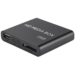 Sterke Compatibiliteit Mini Box Media Player Perfecte Decodering 1080P Klein Formaat Mediaspeler Mooi Uiterlijk Ondersteuning RM/RMVB (Real8/9/10) Ondersteuning USB-drive