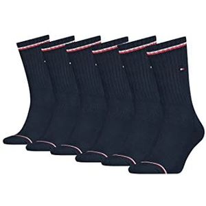 Tommy Hilfiger 6 paar heren ICONIC sokken mt. 39-49 tennis sokken, 322, donkerblauw, 13/15 EU
