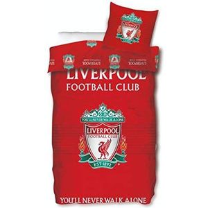 J&K Markets Bettbezug FC Liverpool, Rot, 140 x 200 cm, 1 Person, 100 % Baumwolle