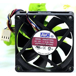Original DSSC0715R2L 7015 12V 0.3A 7CM mute 4-pin PWM computer CPU cooling fan