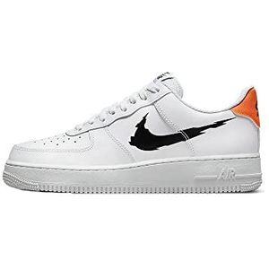 Nike Air Force 1 07 Heren Trainers DV6483 Sneakers Schoenen (UK 7 US 8 EU 41, Wit Zwart Summit Wit 100), Wit, 41 EU