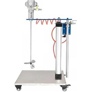 30 gallon verfmixer, 1/4 pk zelfopheffende pneumatische roerder, pneumatische mixer met houder, menggereedschap voor inktafdichting (Stainless Dispersing Blade)