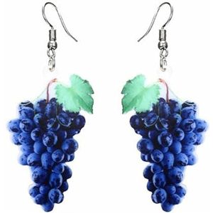 Fako Bijoux® - Oorbellen - Groente & Fruit - Druiven