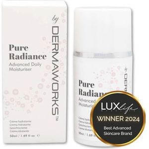 DERMAWORKS Pure Radiance Gezichtscrème met Retinol, Vitamine C, Vitamine E en Hyaluronzuur – Anti-Age Hydraterende Dagcrème tegen Rimpels voor een Stevige en Stralende Huid, 50ml