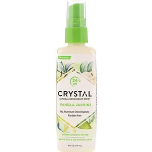 CRYSTAL - Mineral Deodorant Spray, Vanilla Jasmine - 4 fl. oz. (118 ml)