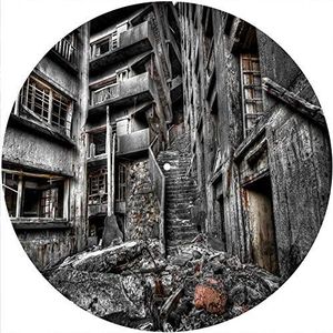 Slipmats Slipmat vilt voor elke 12"" LP DJ vinyl draaitafel platenspeler aangepaste afbeelding - City Abandoned