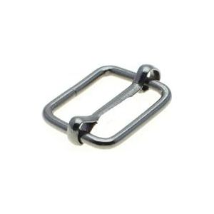 Verstelbare Triglides-schuifgespen, 10 stuks/pak gespen riemschuifversteller rechthoekige versteller riemgespen(Black Gun,Webbing Size 12mm)