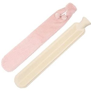 DieffematicRSD Warmwaterkruik Lange water rubberen warmwaterkruik Warmwaterzak Warme handwaterfles (Color : Pink)