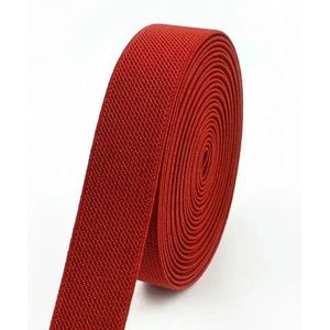 3/5 meter 10-50 mm elastische banden voor broeken taille rubberen band stretch band riem DIY ondergoed kleding naaien accessoire-rood-50 mm-5 meter