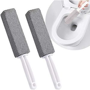Hotype WC toilet, puimsteen, reinigingssteen met handvat, 2 stuks, puimsteen toiletreiniger, puimstenen voor voetverzorging, wc-accessoires, borstel voor toilet/keuken/badkamer/barbecue/zwembad/huishoudelije reiniging